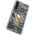 NHL Pittsburgh Penguins Camo Galaxy S24 FE Clear Case